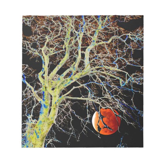 赤月昇り ノートパッド (正面)