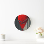 赤月 ラウンド壁時計 (ホーム)