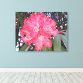 赤木の花 キャンバスプリント (インサイチュ (ウッドフロア))