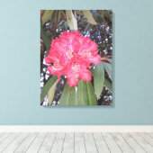 赤木の花 キャンバスプリント (インサイチュ (ウッドフロア))