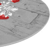 赤木ハートパーソナライズされた板 カッティングボード (角)