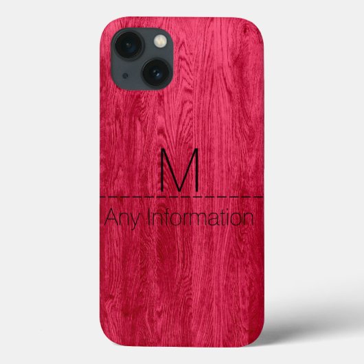 赤木目テクスチャモノグラム Case-Mate iPhoneケース (裏面)