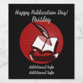 赤本とクイル ワインラベル (シングルラベル)