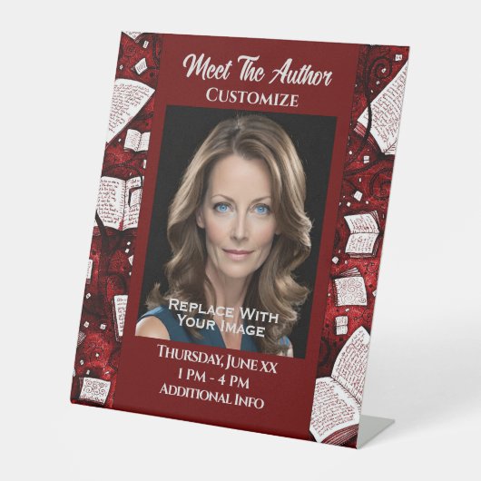 赤本作家に会う 台座サイン (正面)