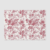 赤枝フローラフランスのヴィンテージ分離 薄葉紙 (正面)