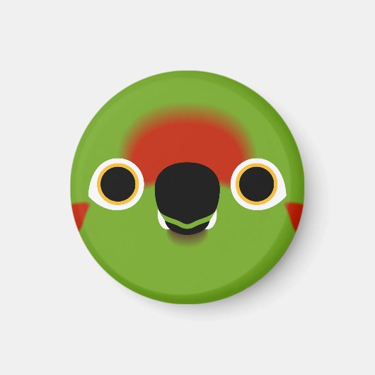 赤枠の顔 マグネット (正面)