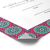 赤枠ムスリムニッカ証明書ポスター ポスター (角)