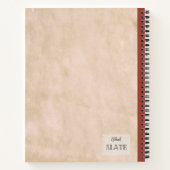 赤桃と半身の組パーソナライズされた成 ノートブック (裏面)