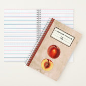 赤桃と半身の組パーソナライズされた成 ノートブック (内側)