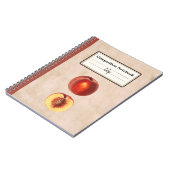 赤桃と半身の組パーソナライズされた成 ノートブック (左側)