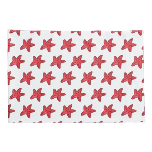 赤桃色の沿岸魚 枕カバー (裏面-右)