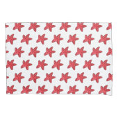 赤桃色の沿岸魚 枕カバー (正面左)