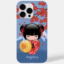 赤桜こけし人形 – かわいい芸者ガール