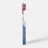 赤桜こけし人形 – かわいい芸者ガール iPhoneケース (左側面)