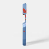 赤桜こけし人形 – かわいい芸者ガール iPhoneケース (右側面)