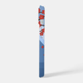 赤桜こけし人形 – かわいい芸者ガール iPhone 15ケース (左側面)