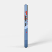 赤桜こけし人形 – かわいい芸者ガール SAMSUNG GALAXYケース (右側面)