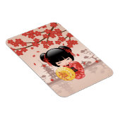 赤桜こけし人形 – 日本の芸者 マグネット (右側)