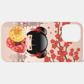 赤桜こけし人形 – 日本の芸者 Case-Mate iPhoneケース (裏面 / 右)