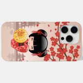 赤桜こけし人形 – 日本の芸者 Case-Mate iPhoneケース (裏面 (横))