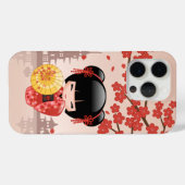 赤桜こけし人形 – 日本の芸者 Case-Mate iPhoneケース (裏面 (横))