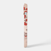 赤桜こけし人形 – 日本の芸者 iPhone 15ケース (左側面)