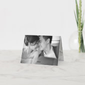 赤桜花さくらんぼ咲きアジア結婚の サンキューカード (裏面)