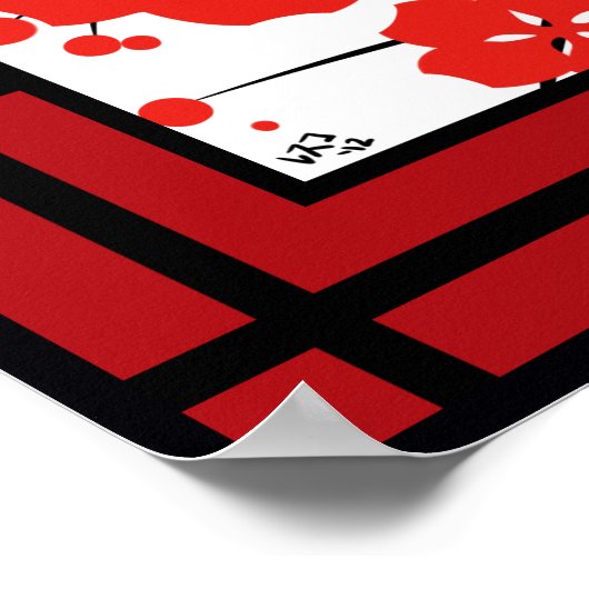 赤桜 ポスター (角)