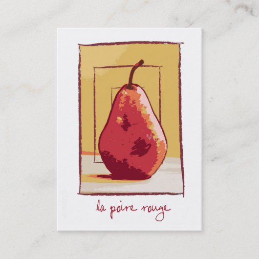 赤梨 名刺 (正面)