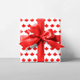 赤楓の葉パターン ラッピングペーパー