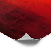 赤極 – 抽象芸術アート ポスター (角)