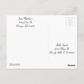 赤樺の木バークブラウンとターコイズドリームキャッチャー ポストカード (裏面)