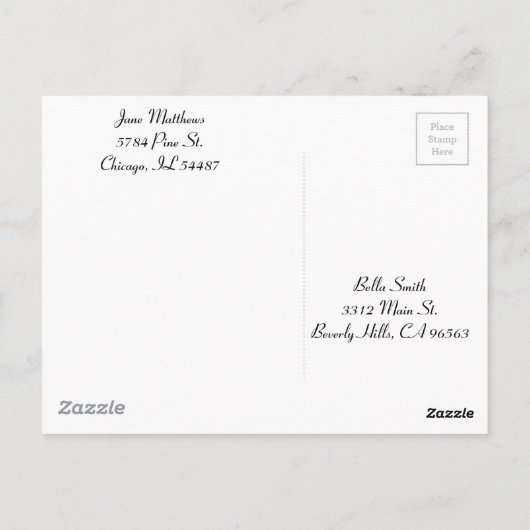 赤樺の木バークブラウンとターコイズドリームキャッチャー ポストカード (裏面)