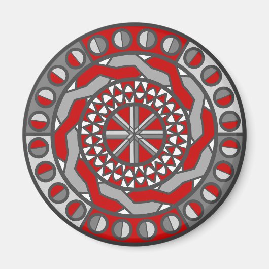 赤機械磁石 マグネット (正面)