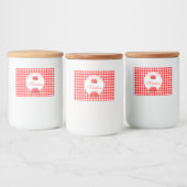 赤歯肉食パーソナライズされた品飲料ラベルセット フードラベル (ボトル)