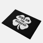 赤毛おもしろいのSt patricks day行き ドアマット (アングル)