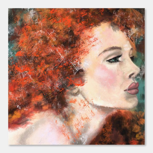 赤毛かわいらし女 壁紙 (正面)