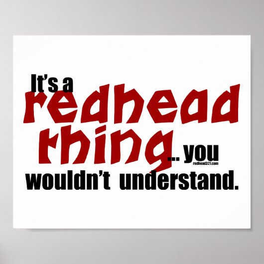 赤毛のもの ポスター (正面)