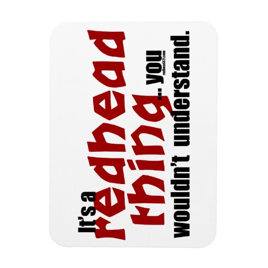 赤毛のもの マグネット (縦)