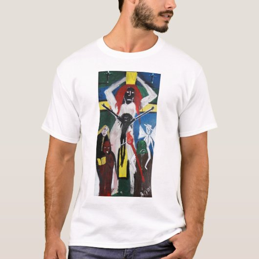 赤毛のイエスは怖い Tシャツ (正面)