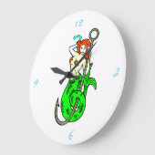 赤毛のエロ ラージ壁時計 (傾斜)