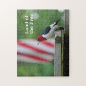 赤毛のキツツキ ジグソーパズル (縦)