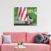 赤毛のキツネザル キャンバスプリント (インサイチュ (リビング))