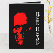 赤毛のグリーティングカード カード (黄色い花)