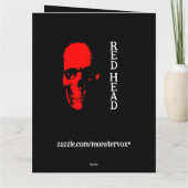 赤毛のグリーティングカード カード (裏面)