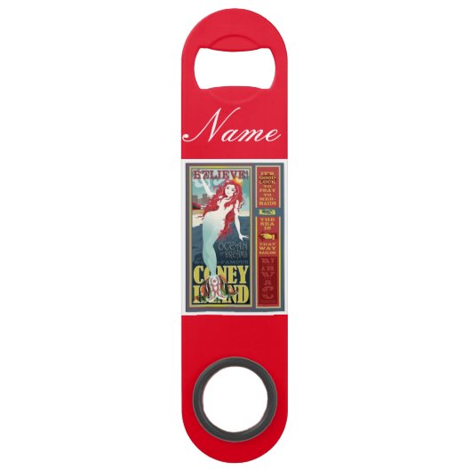 赤毛のコニーアイランドの人魚 スピード栓抜き (正面)