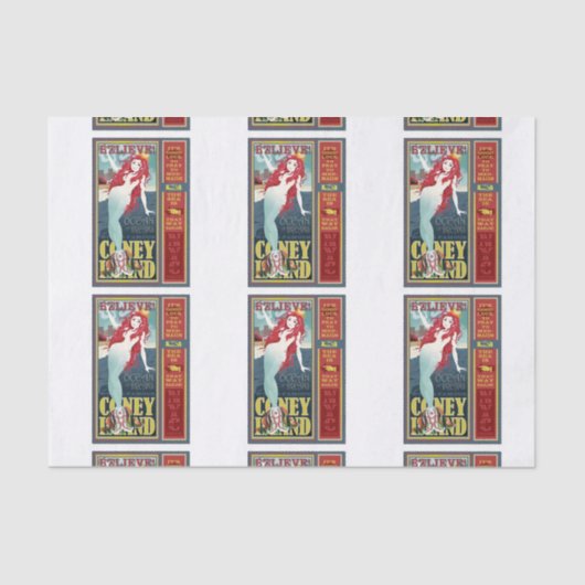 赤毛のコニーアイランドの人魚 薄葉紙 (正面)