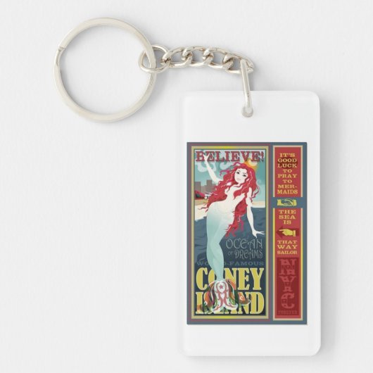 赤毛のコニーアイランドマーメイド キーホルダー (正面)