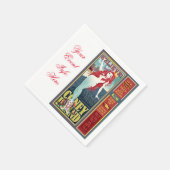 赤毛のコニーアイランドマーメイド スタンダードカクテルナプキン (角)