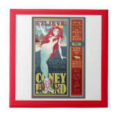 赤毛のコニー島人魚 タイル (正面)